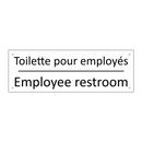 Toilette pour employés - Employee restroom