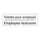 Toilette pour employés - Employee restroom