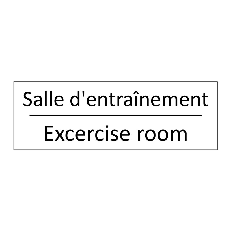 Salle d'entraînement - Excercise room