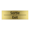 Sortie - Exit