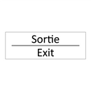 Sortie - Exit