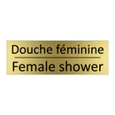 Douche féminine - Female shower
