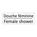Douche féminine - Female shower