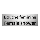 Douche féminine - Female shower