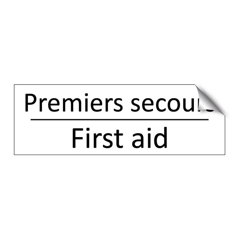 Premiers secours - First aid