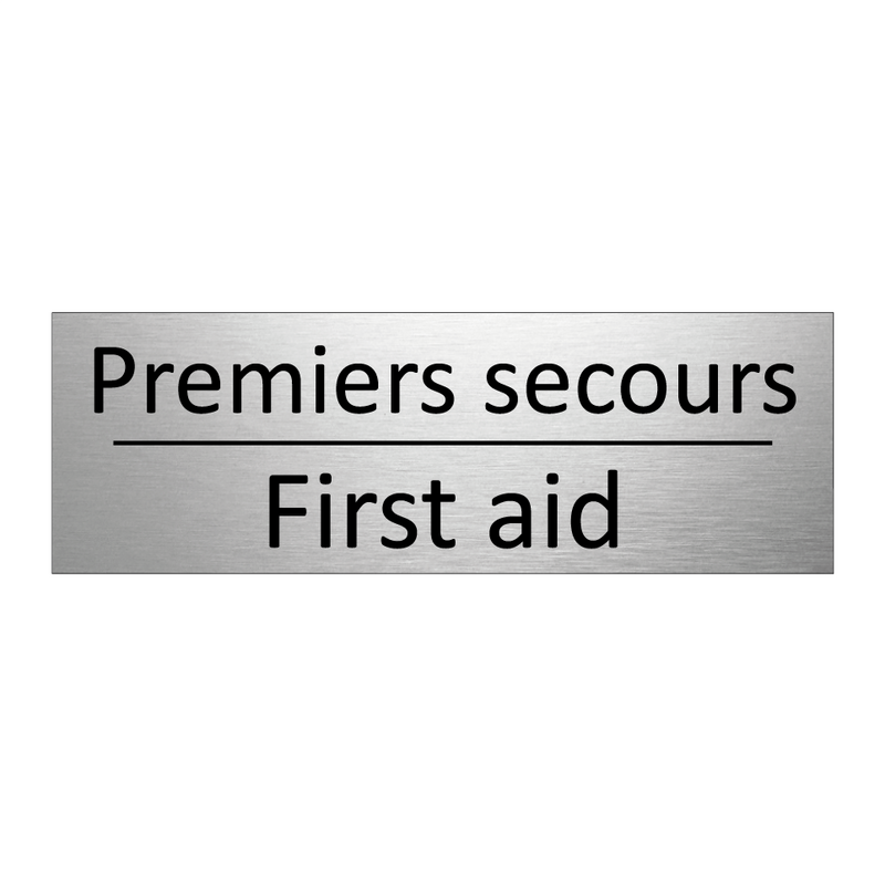 Premiers secours - First aid