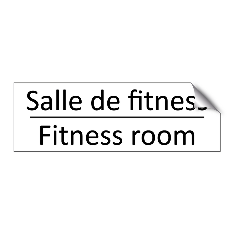 Salle de fitness - Fitness room