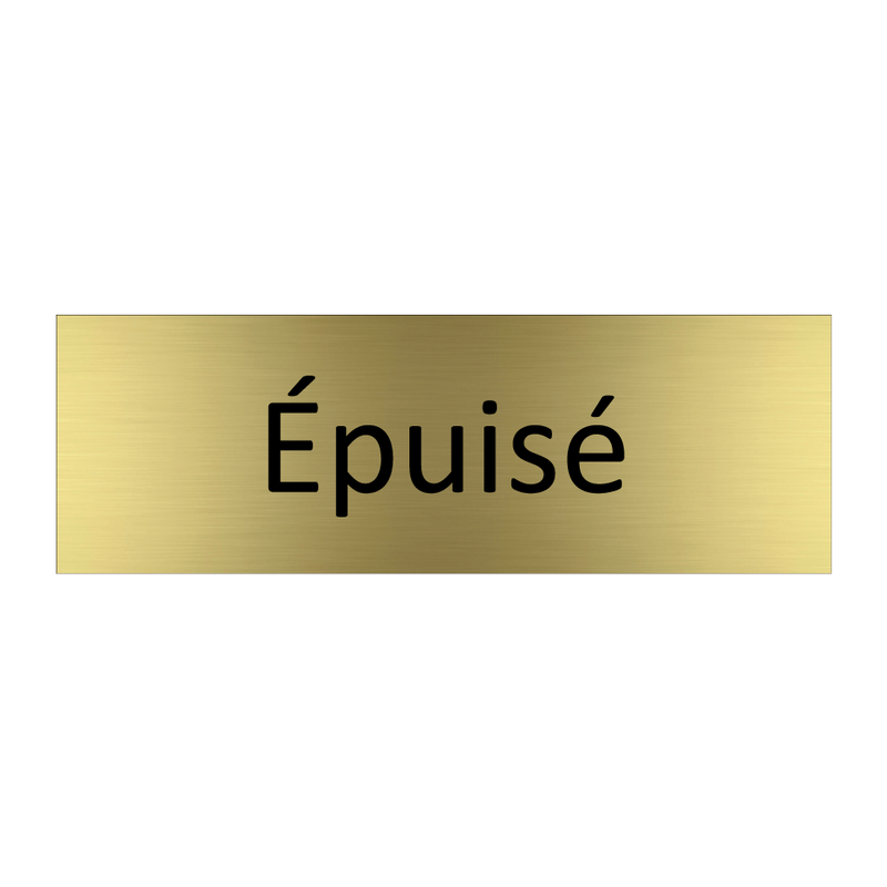 épuisé & épuisé & épuisé & épuisé & épuisé & épuisé