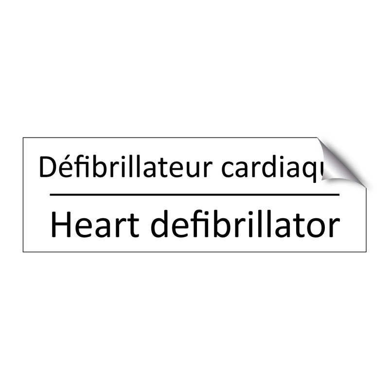 Défibrillateur cardiaque - Heart defibrillator
