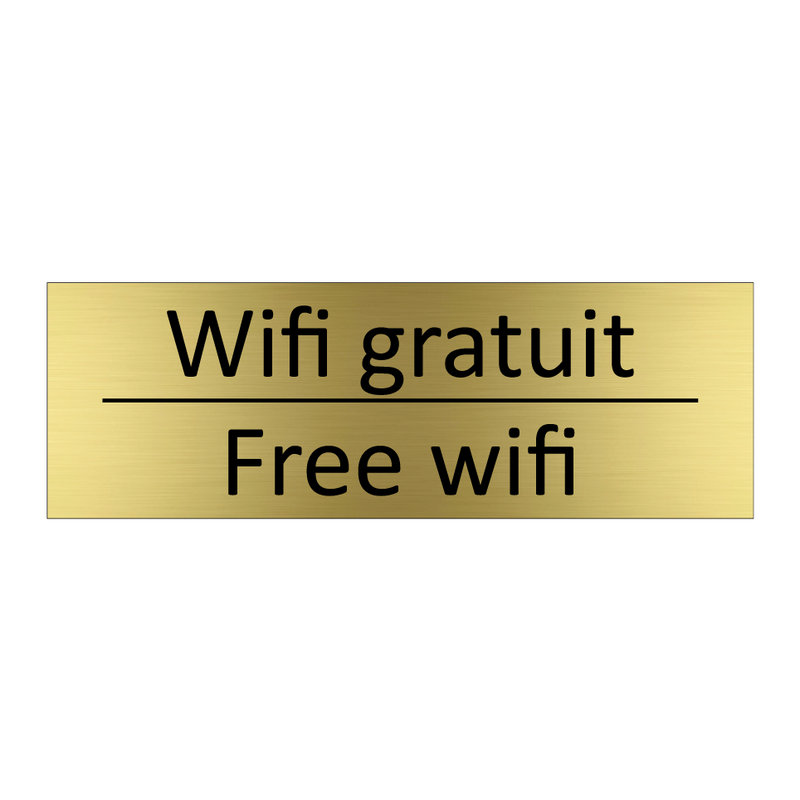 Wifi gratuit - Free wifi