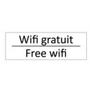 Wifi gratuit - Free wifi