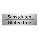 Sans gluten - Gluten free