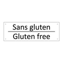 Sans gluten - Gluten free