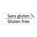 Sans gluten - Gluten free