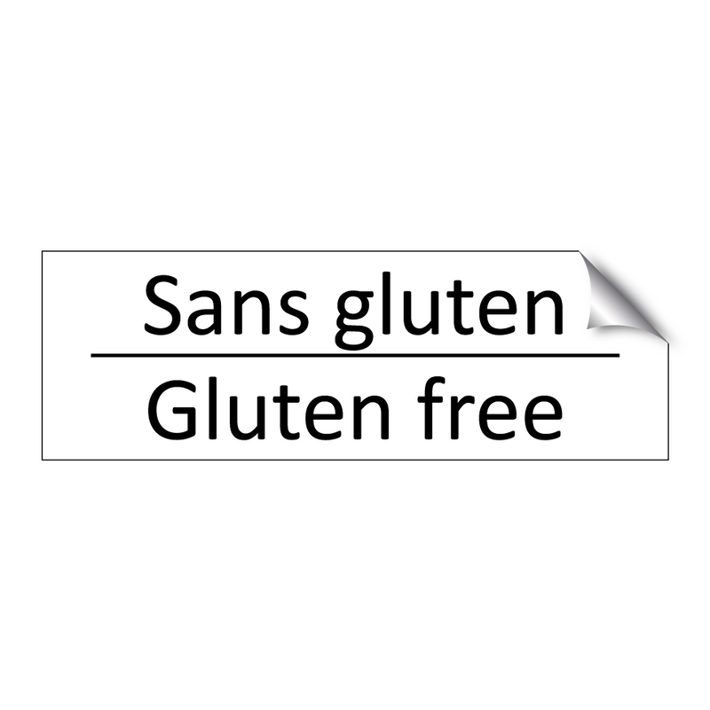 Sans gluten - Gluten free
