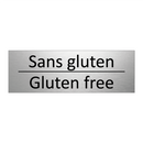 Sans gluten - Gluten free