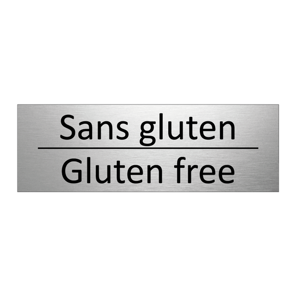 Sans gluten - Gluten free