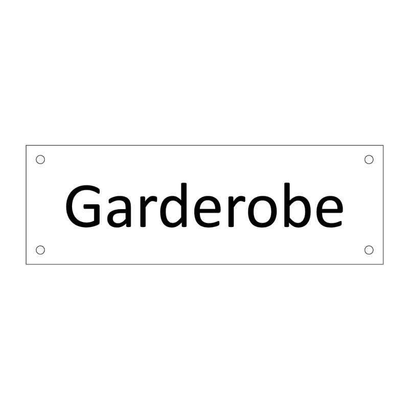 Garderobe & Garderobe & Garderobe