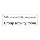 Salle pour activités de groupe - Group activity room