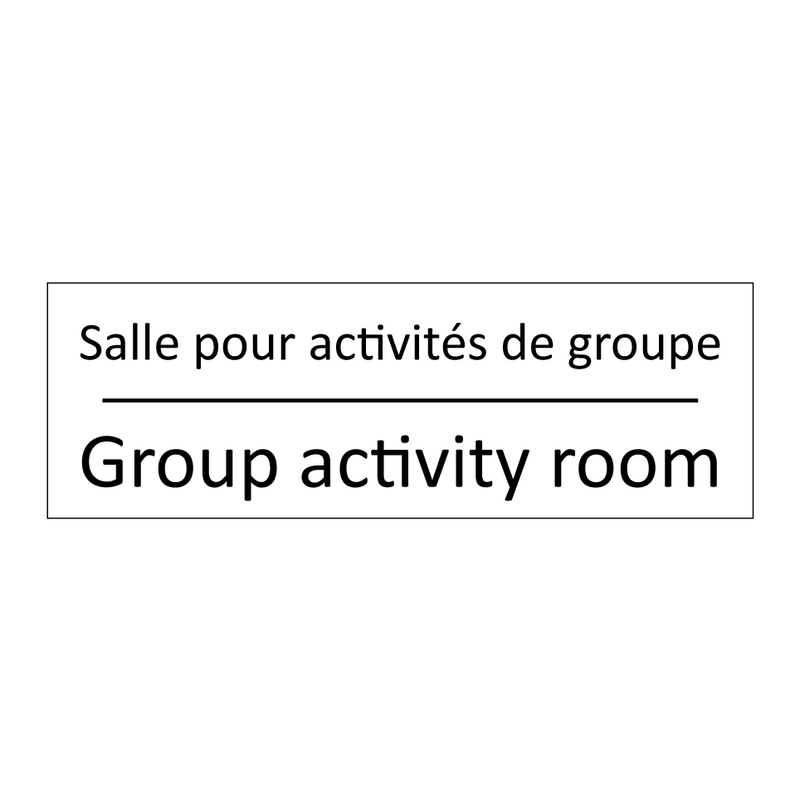 Salle pour activités de groupe - Group activity room
