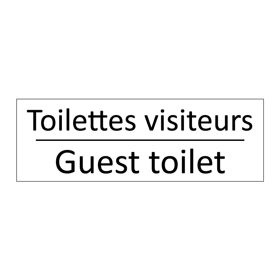 Toilettes visiteurs - Guest toilet