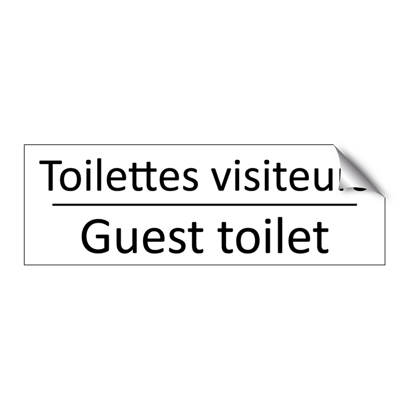 Toilettes visiteurs - Guest toilet