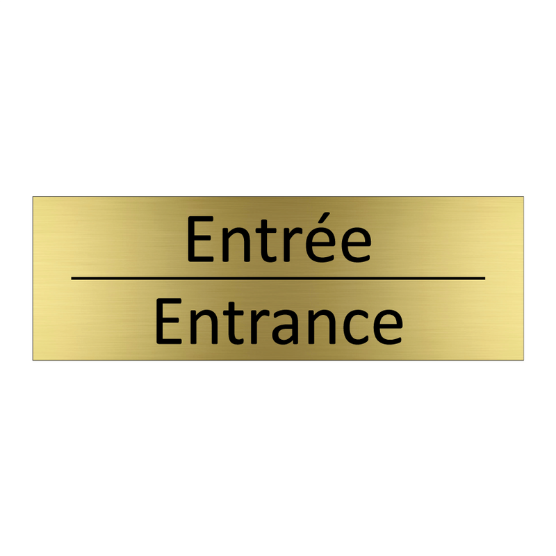 Entrée - Entrance