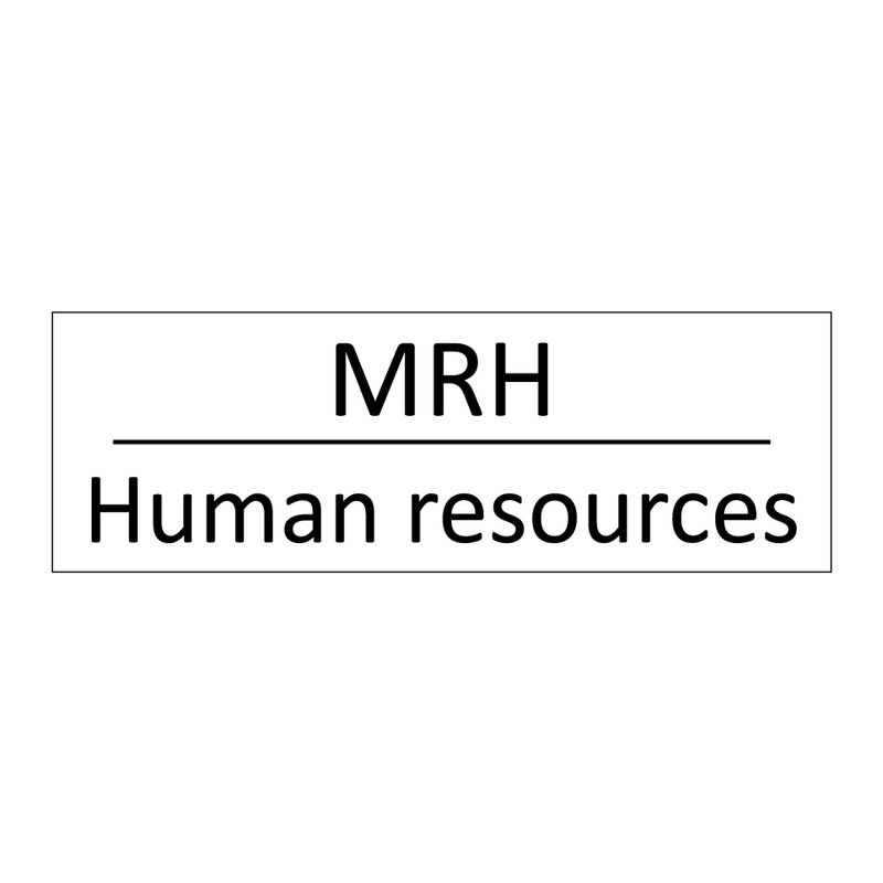 MRH - Human resources