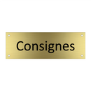 Consignes & Consignes & Consignes