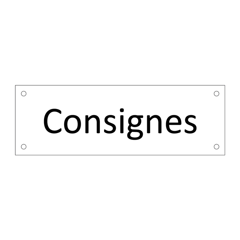 Consignes & Consignes & Consignes