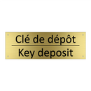 Clé de dépôt - Key deposit