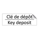 Clé de dépôt - Key deposit