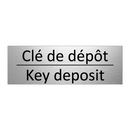 Clé de dépôt - Key deposit