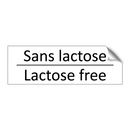 Sans lactose - Lactose free