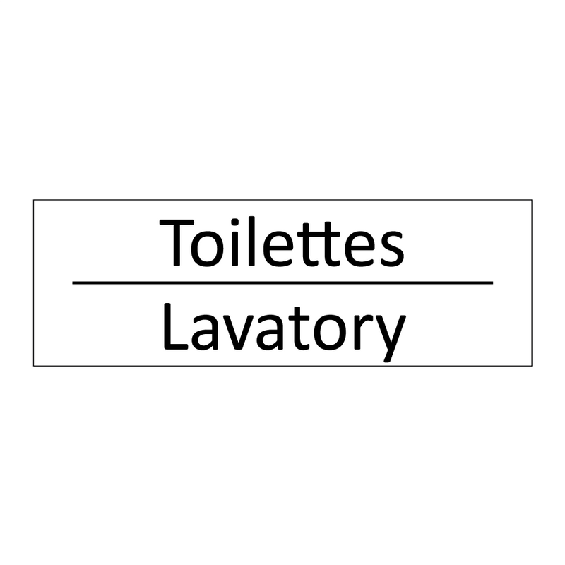 Toilettes - Lavatory