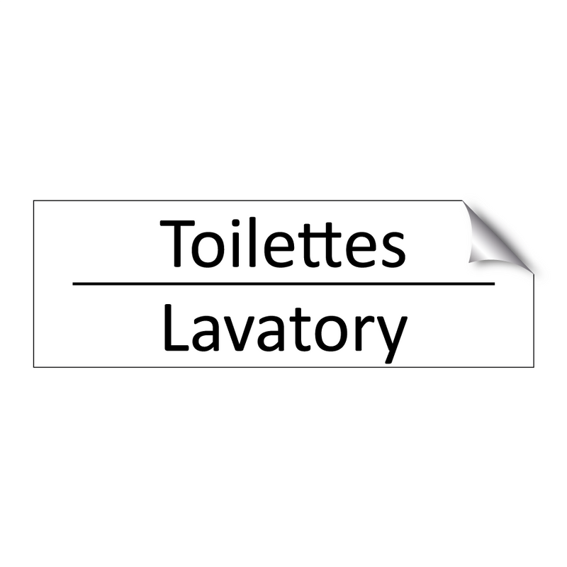 Toilettes - Lavatory