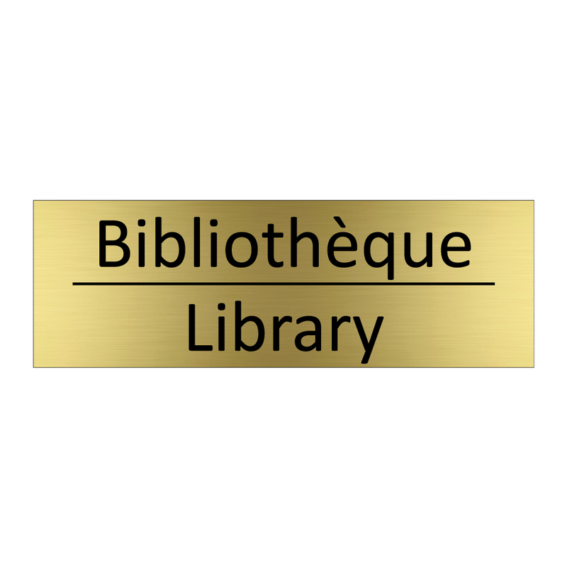 Bibliothèque - Library