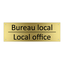 Bureau local - Local office