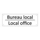 Bureau local - Local office