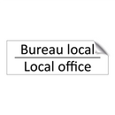 Bureau local - Local office