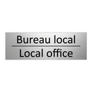 Bureau local - Local office