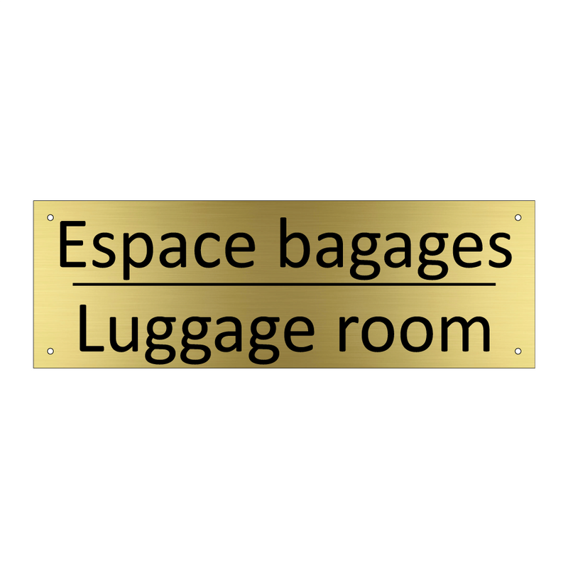 Espace bagages - Luggage room
