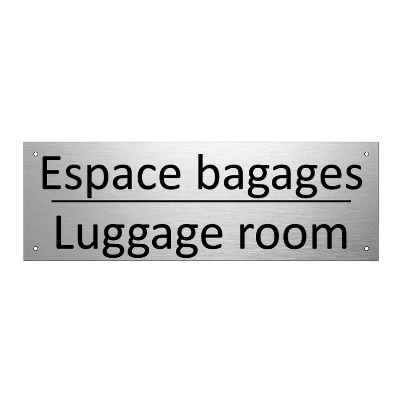 Espace bagages - Luggage room