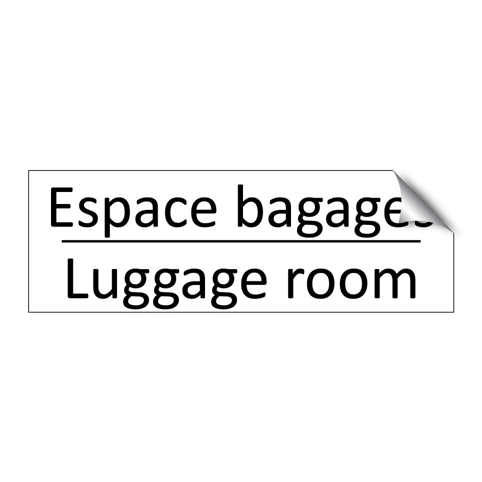Espace bagages - Luggage room