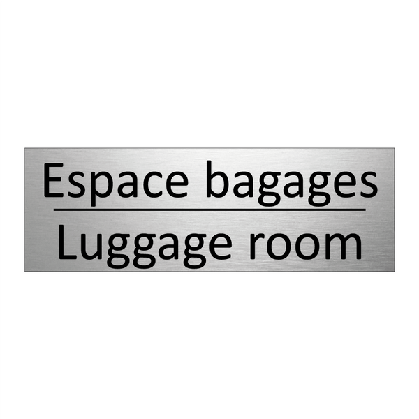Espace bagages - Luggage room