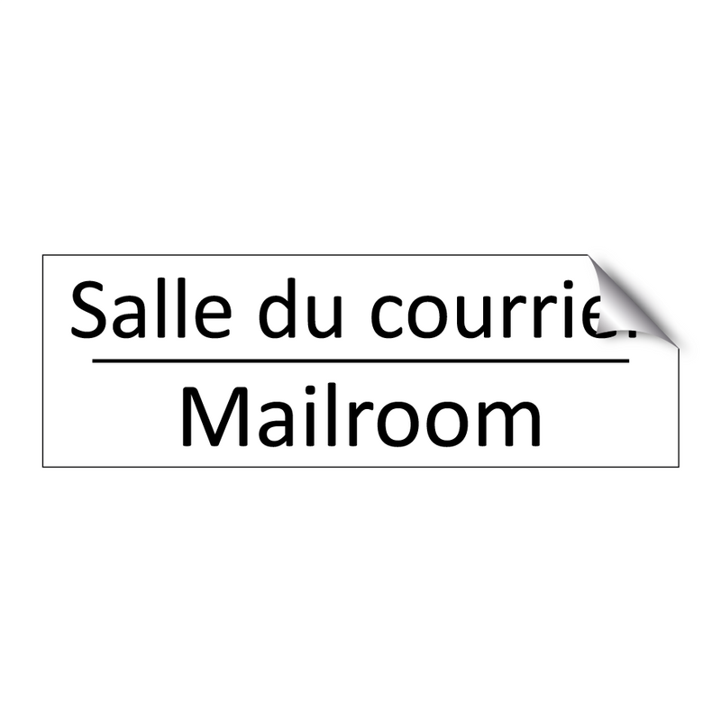 Salle du courrier - Mailroom