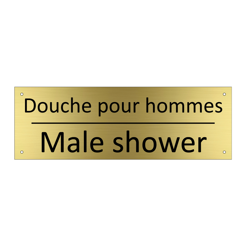 Douche pour hommes - Male shower