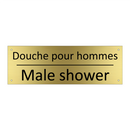 Douche pour hommes - Male shower