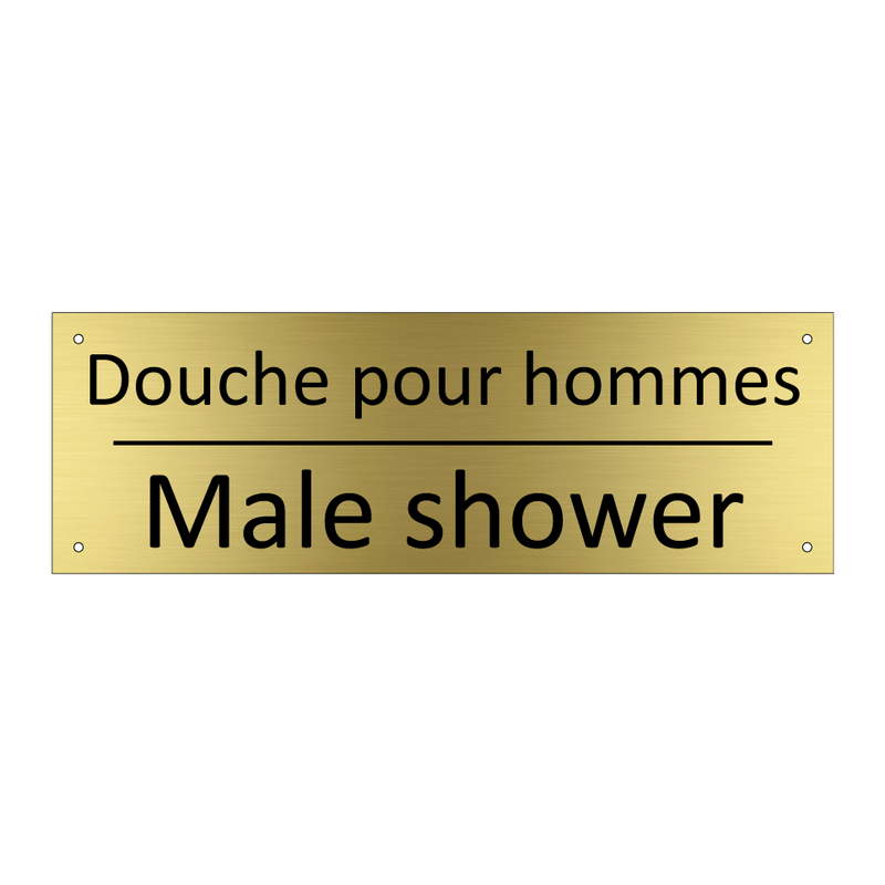 Douche pour hommes - Male shower