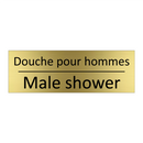 Douche pour hommes - Male shower